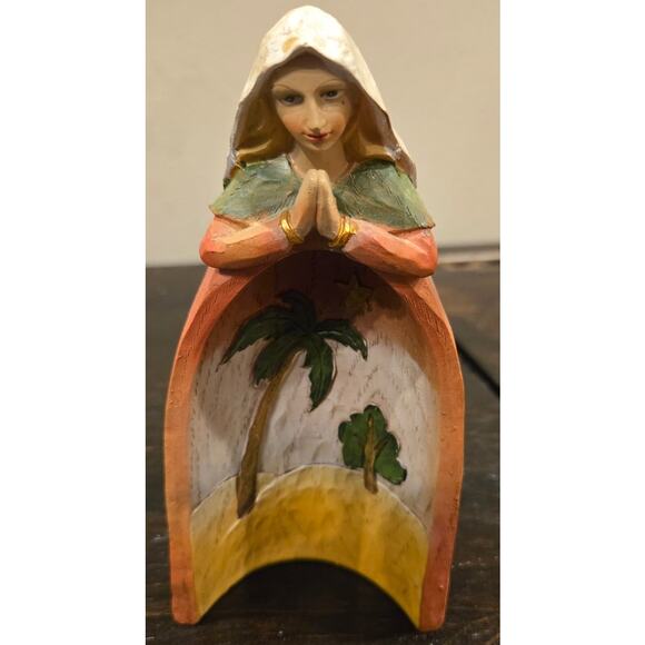 Nativity Set Nesting Angel Joseph Mary and Baby Jesus - Picture 5 of 10